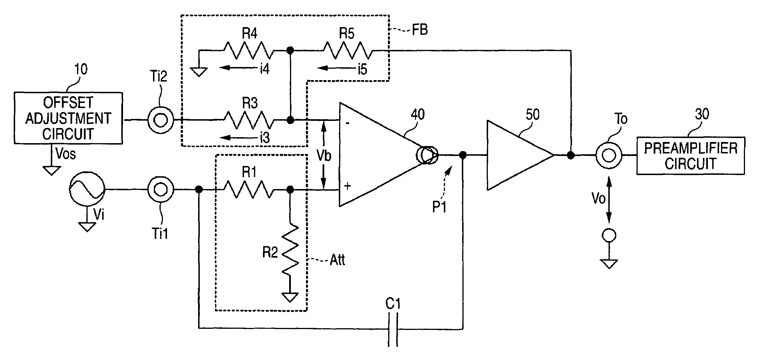 Differential amplification input circuit