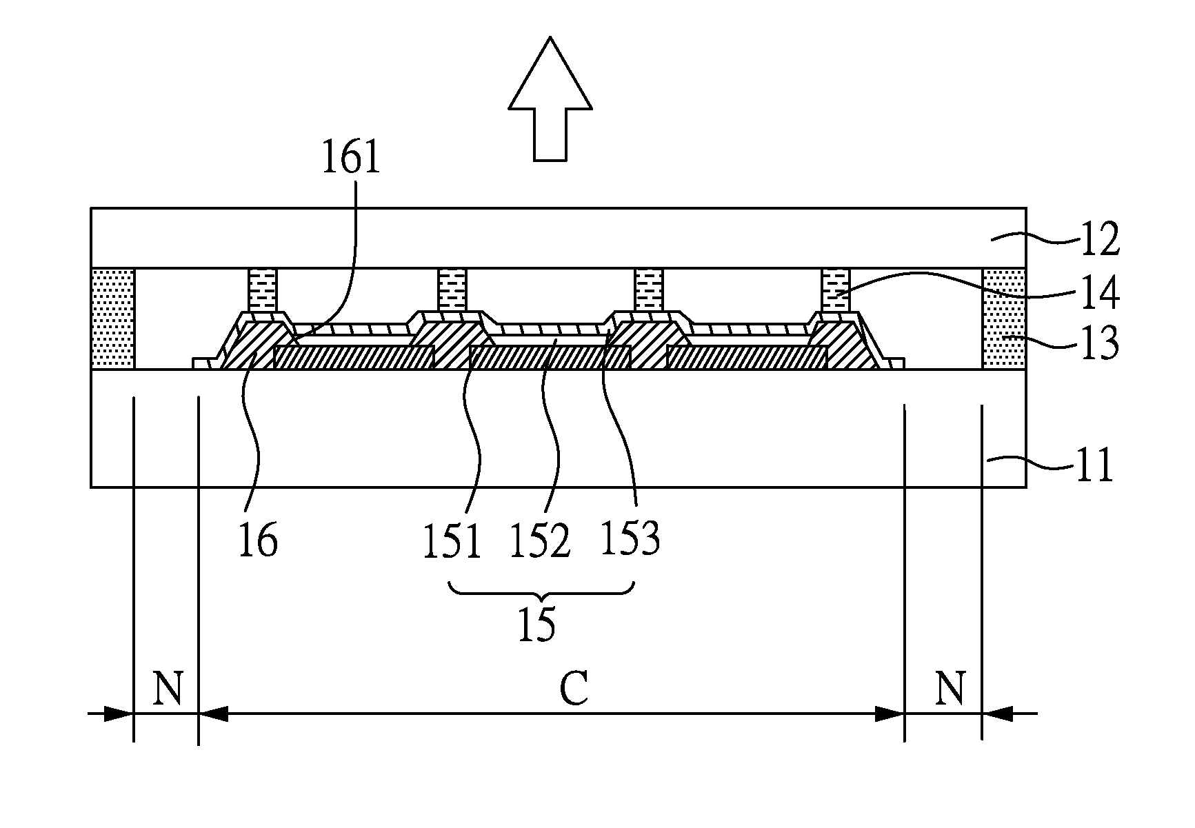 Organic light emitting diode display panel and organic light emitting diode display device containing the same