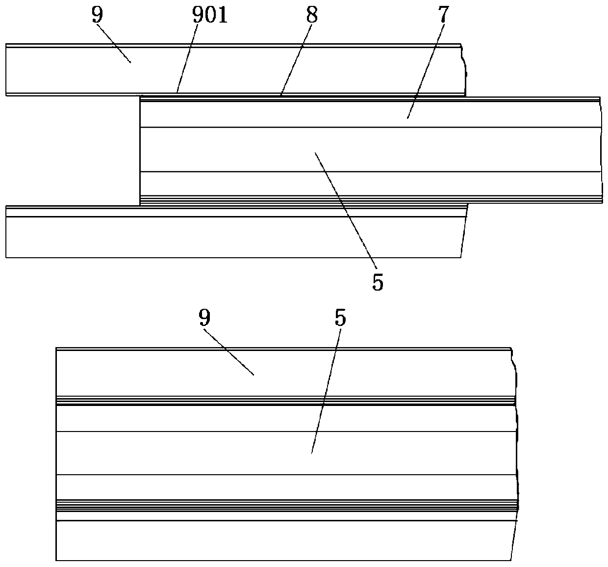 Anti-jamming computer cable that can be expanded from opposite sides