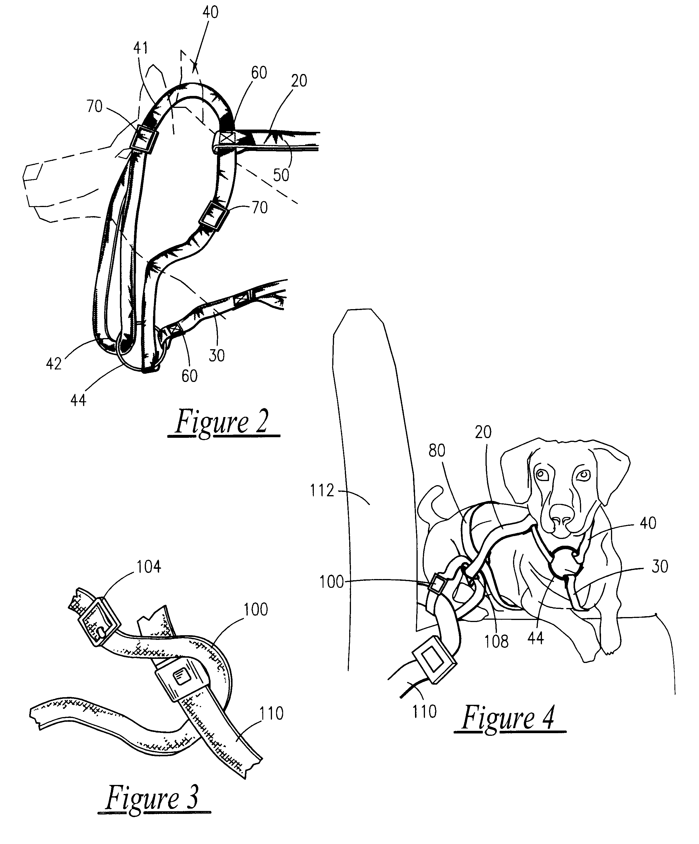 Vehicle safety restraint for canines