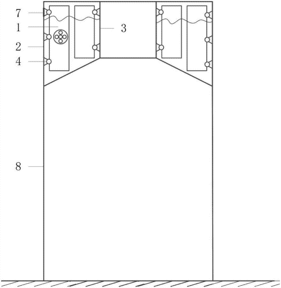 An energy-absorbing and vibration-reducing water tank structure with swinging porous partitions applied to shielded workshops of nuclear power plants