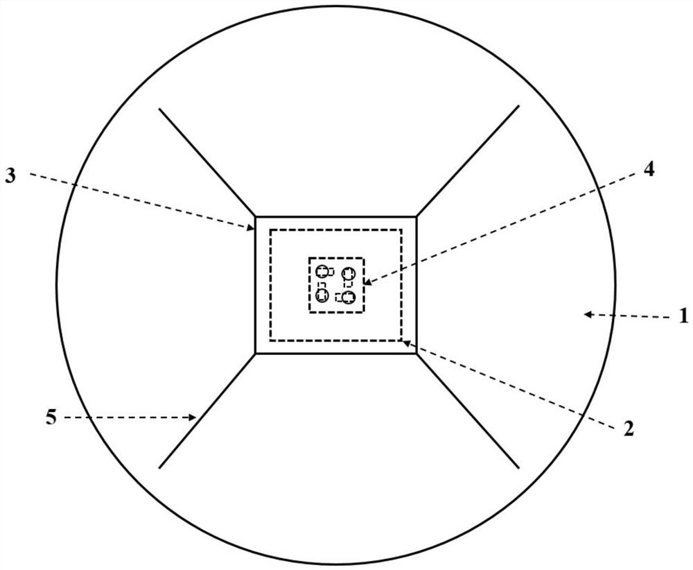 Multi-beam reflecting surface antenna taking circularly-polarized high-gain resonant antenna as feed source