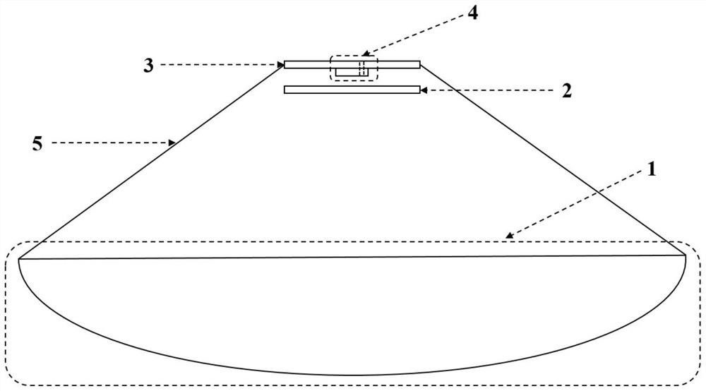 Multi-beam reflecting surface antenna taking circularly-polarized high-gain resonant antenna as feed source