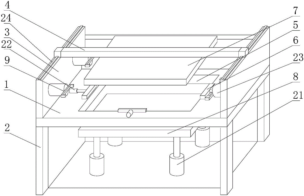 Frame welding positioning device