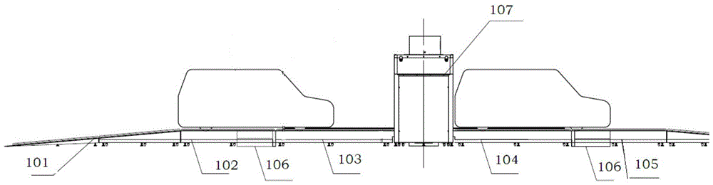 A radiation scanning detection device for small and medium-sized vehicles