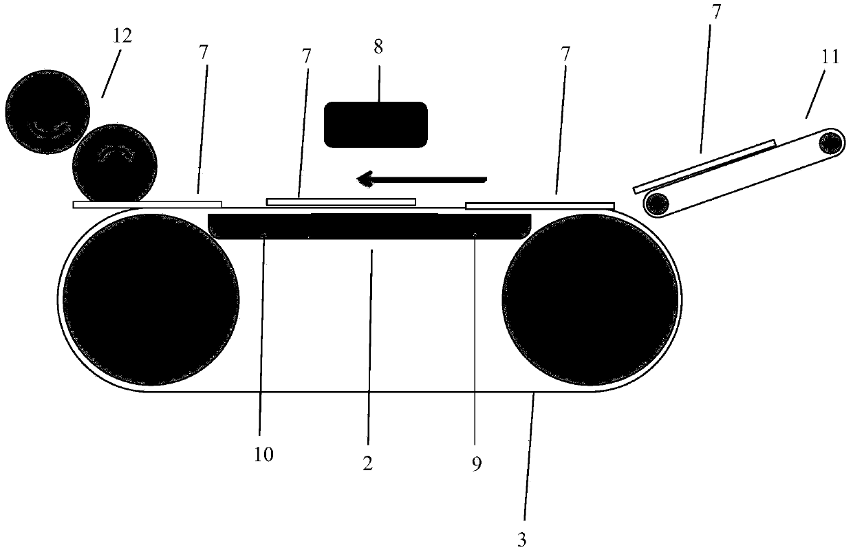 Equipment for conveying with revolving suction belts