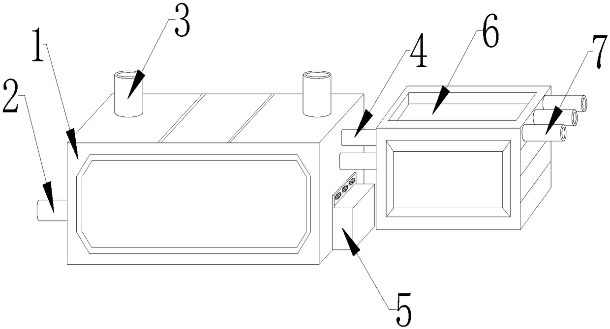 Livestock-poultry slaughter house sewage treating and deodorizing device