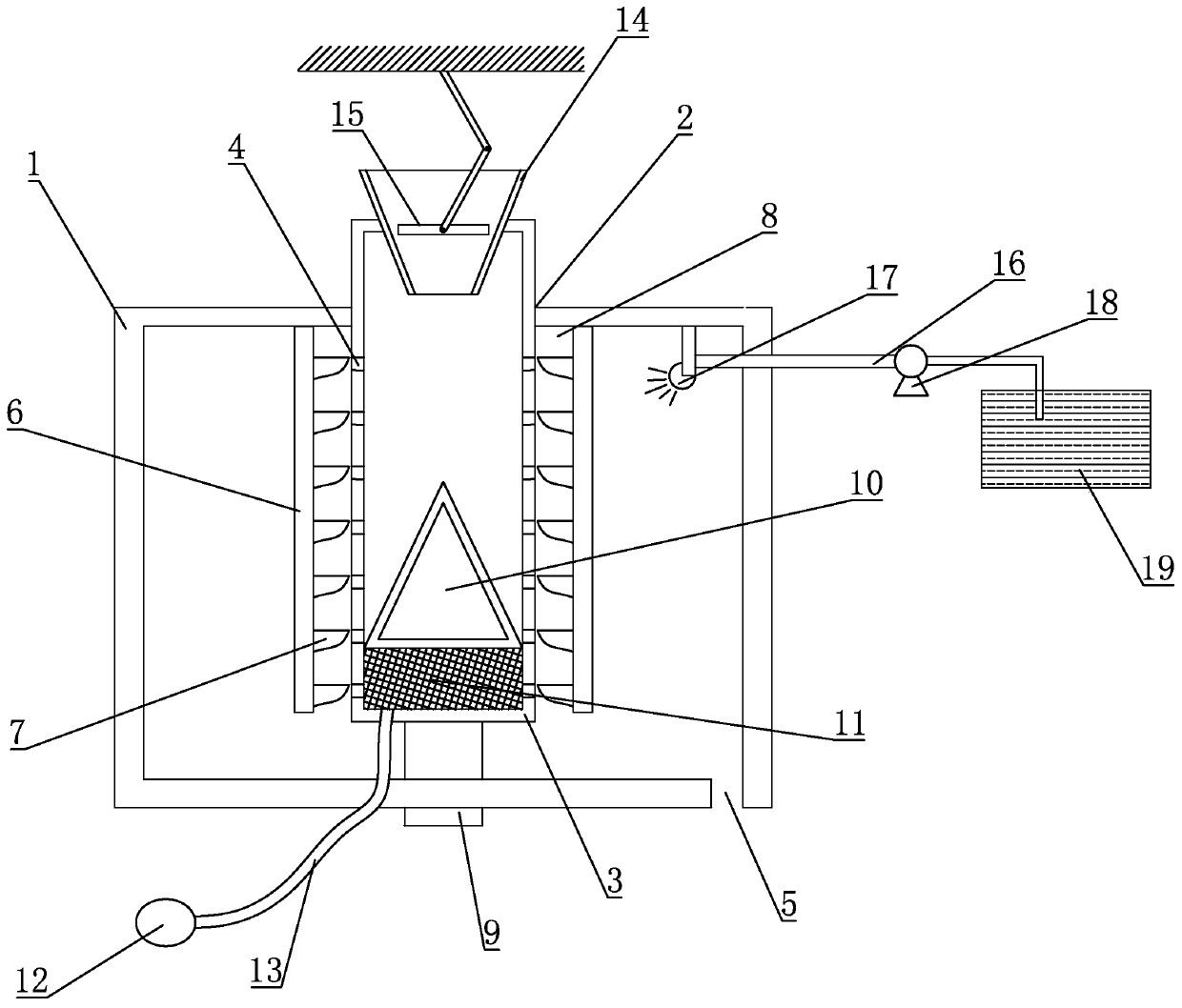 Pretreatment equipment for extracting sargassum fusiforme dietary fiber