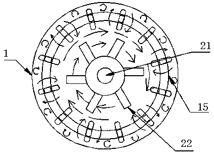 Efficient spiral coil reaction device