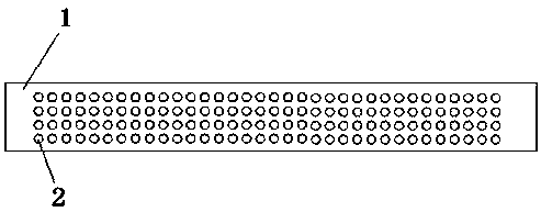 A kind of release material with hole and preparation method thereof