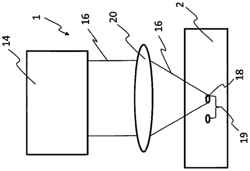 Device and method for the continuous treatment of solids by means of a laser beam