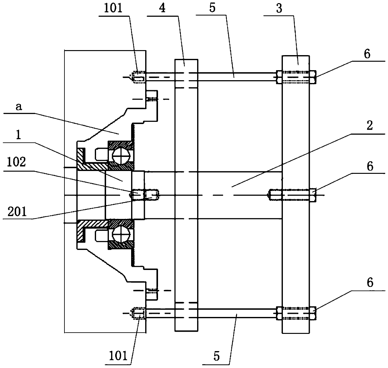 Method for disassembling and assembling motor bearing without disassembly