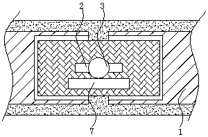 Shock-absorbing device for bridge widening construction