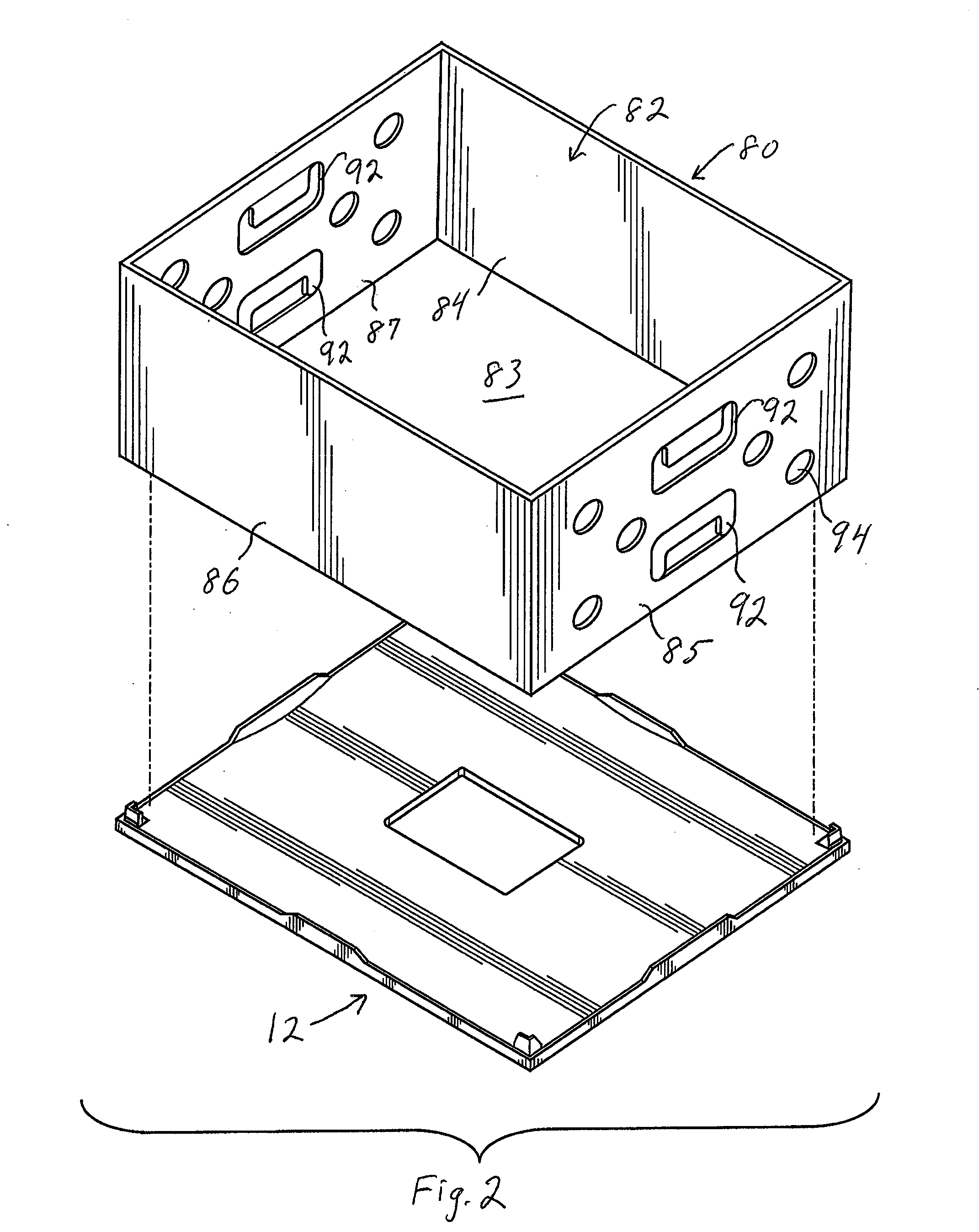 Reusable, Combined Multi-Part Product Shipping Box and Display Tray