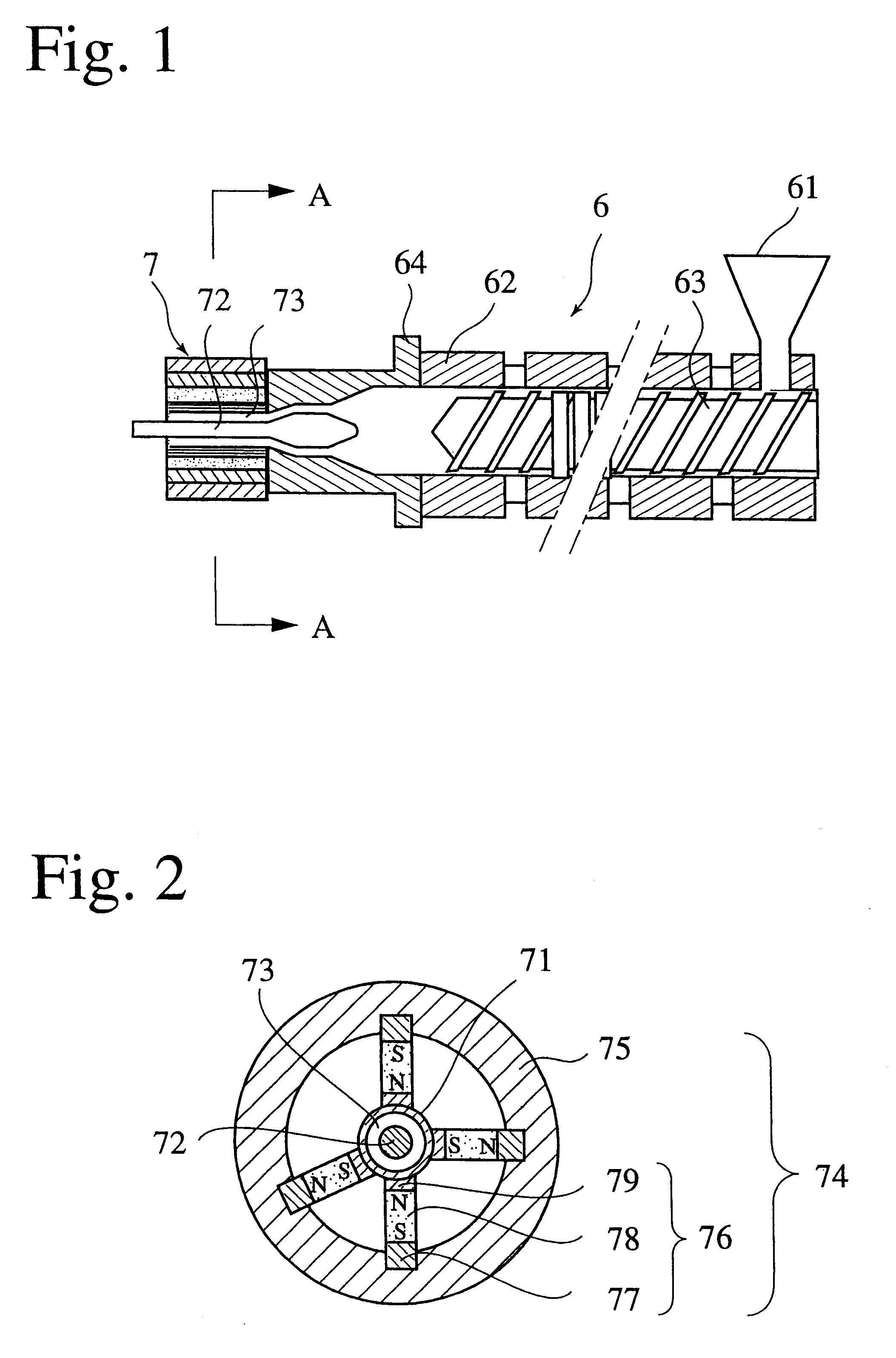 Magnet roll having an anisotropic bonded magnet portion containing rare earth-iron-nitrogen magnet powder