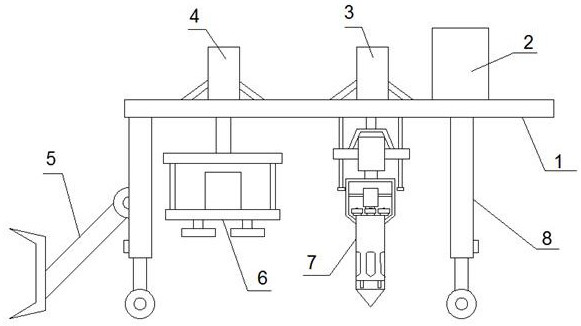 Building foundation exploration sampling detection device