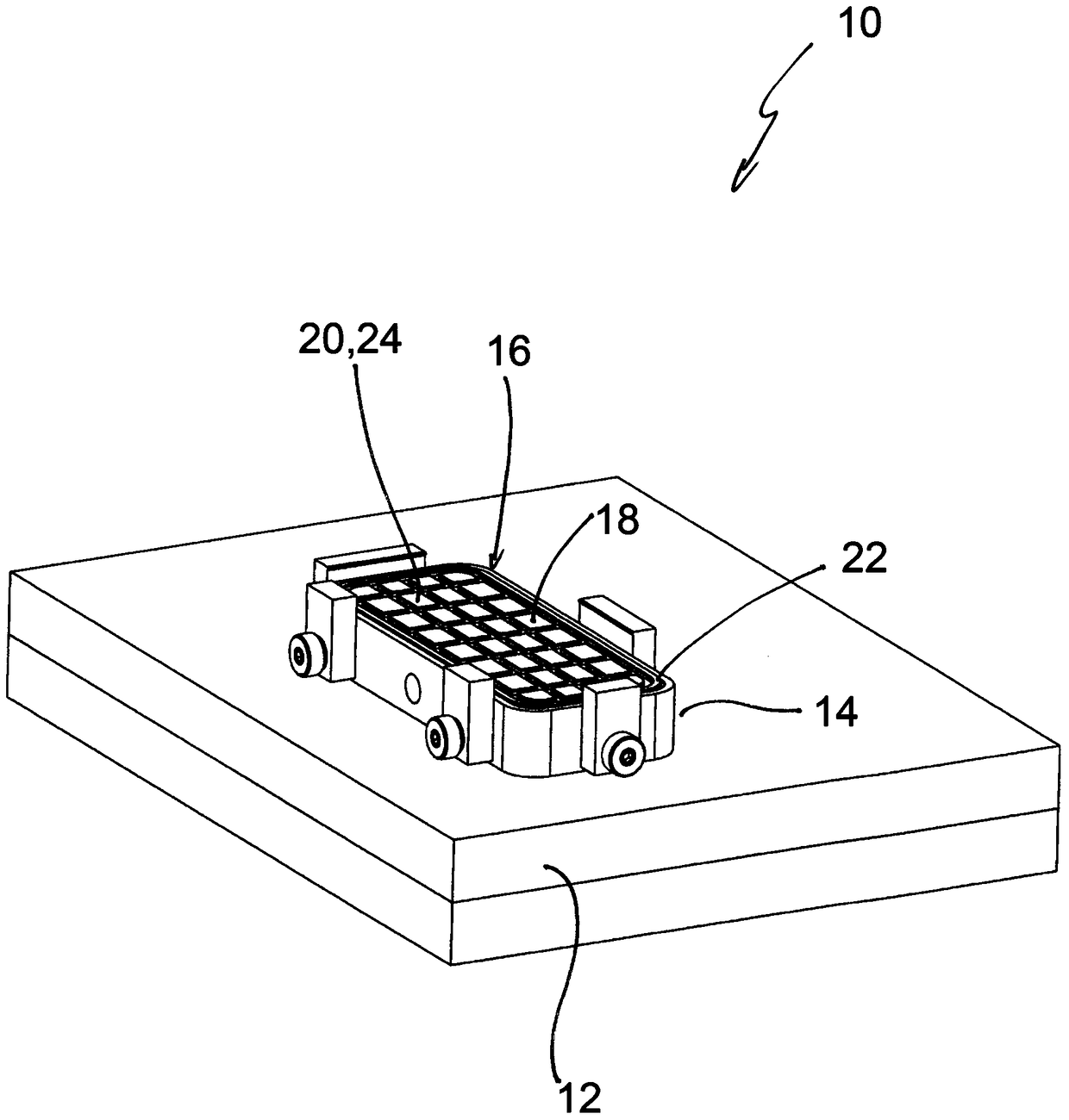 Vacuum clamping or clamping device