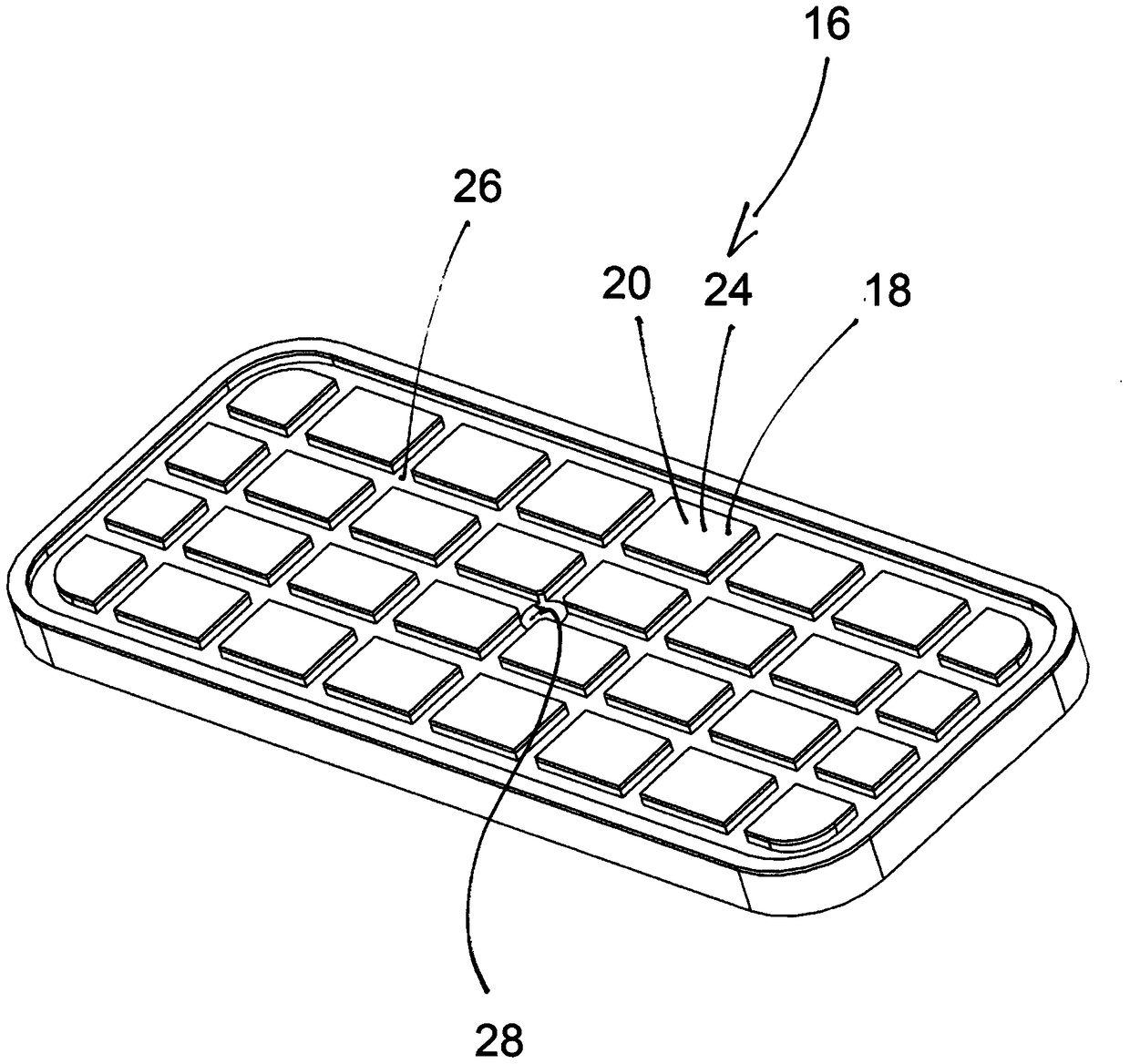 Vacuum clamping or clamping device