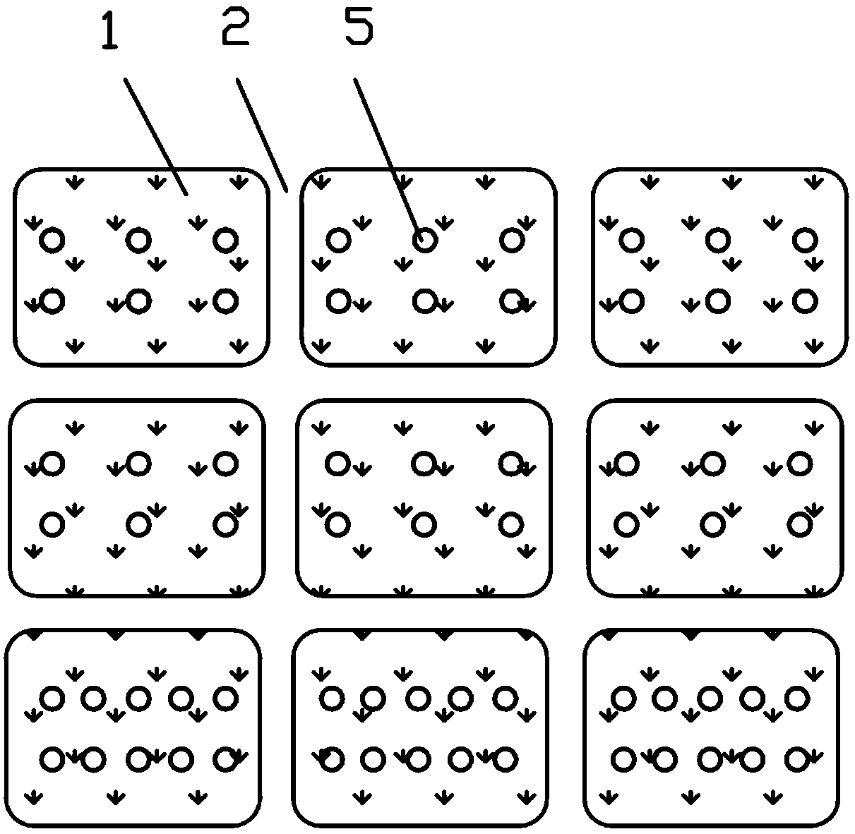 Greening method for garden slope