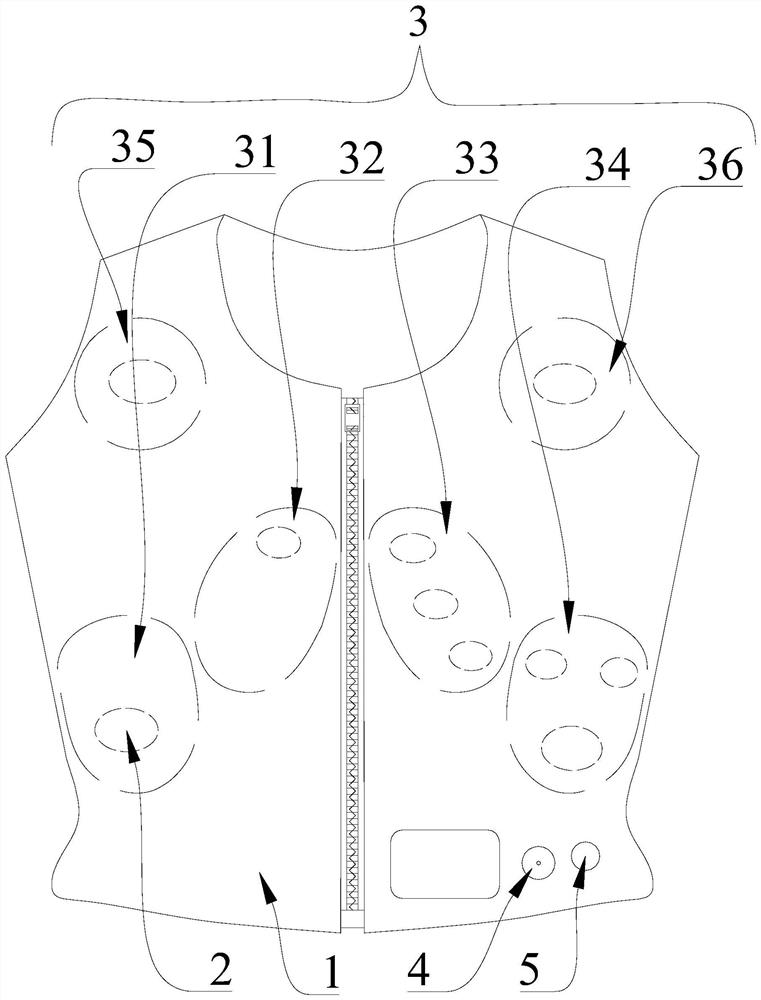 Twelve-lead wearable device based on regional distribution