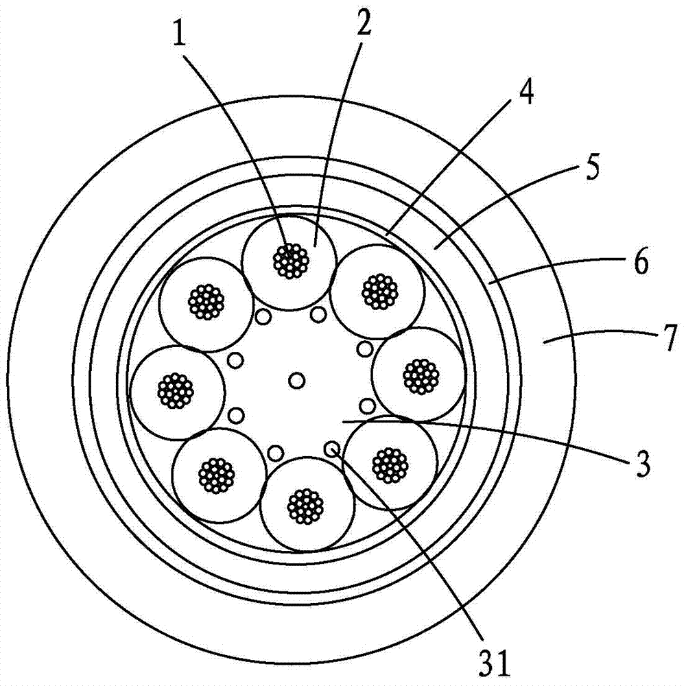 A kind of flexible cable for drag chain