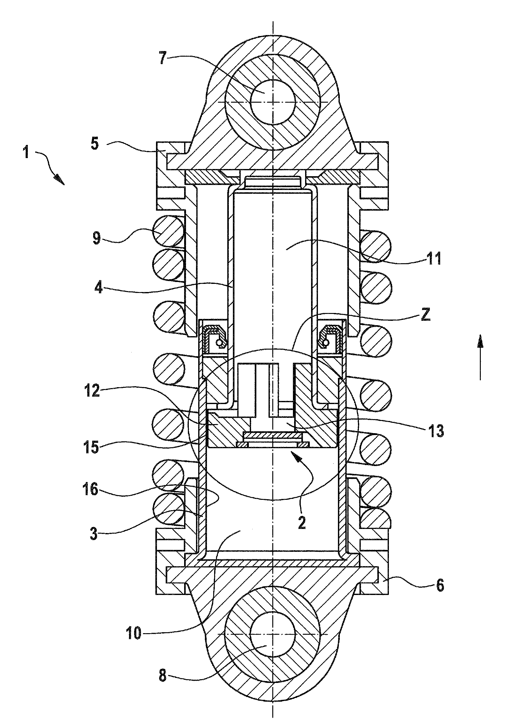 Valve spring for a plate valve