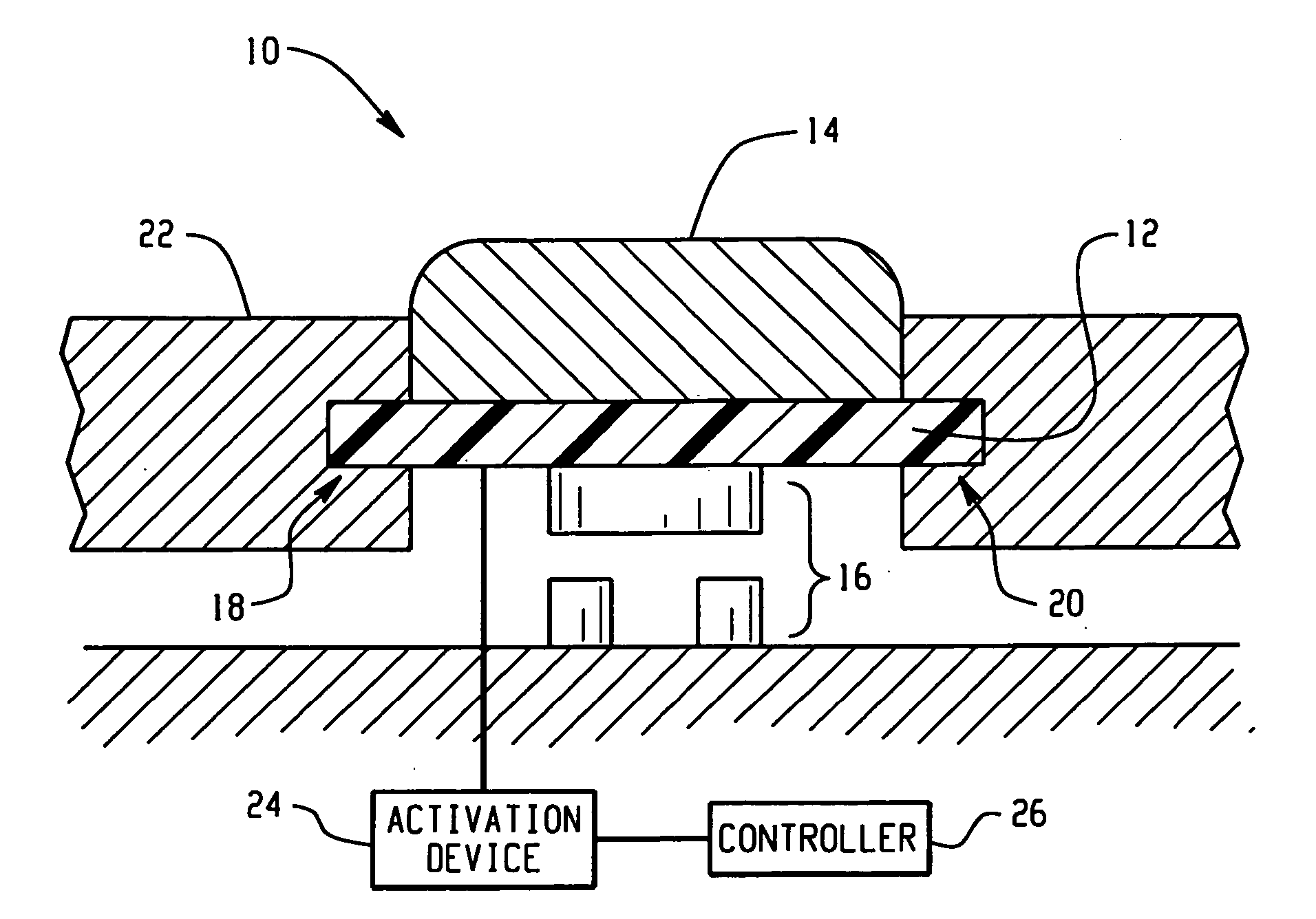 Active material based lockout mechanisms