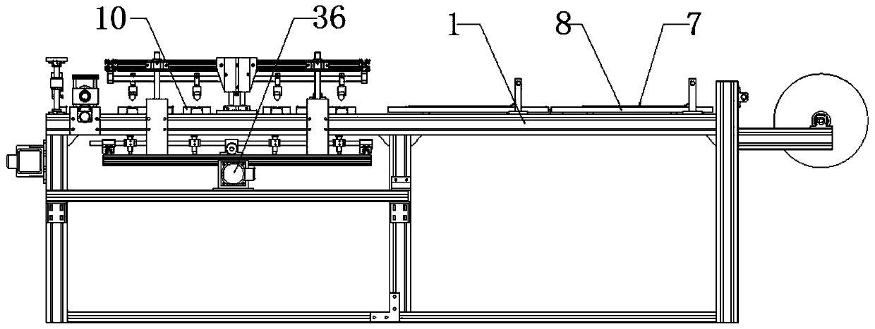 Fiberglass mesh cloth forming device and operation method thereof