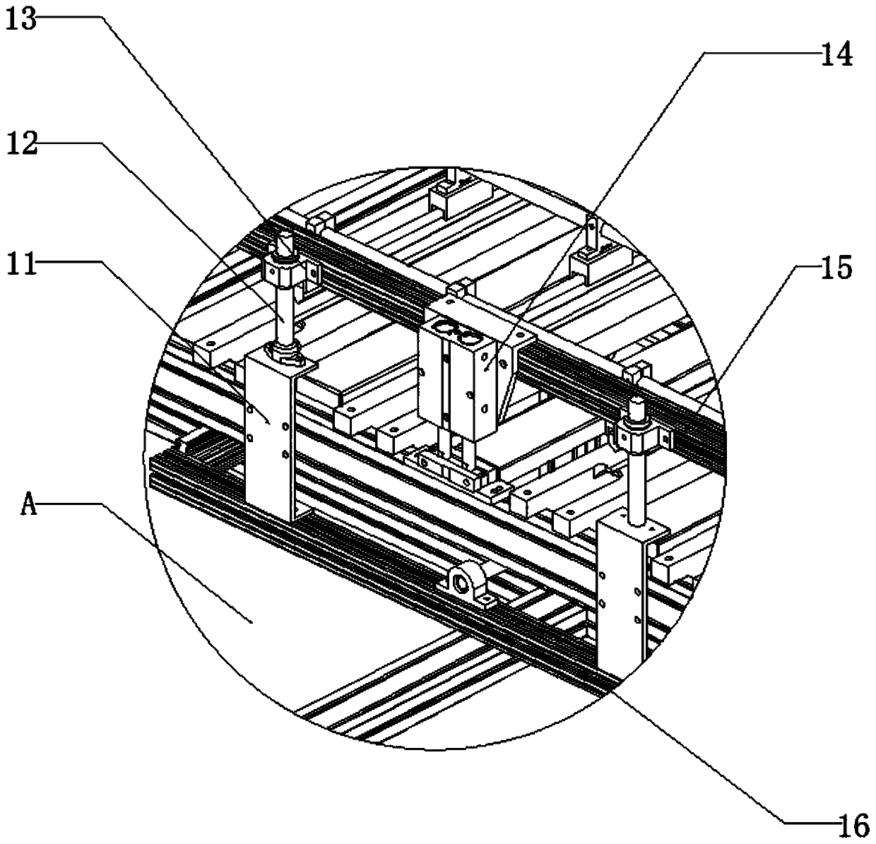 Fiberglass mesh cloth forming device and operation method thereof