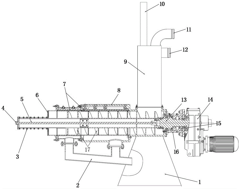 Screw extrusion solid-liquid separator and solid-liquid separation method