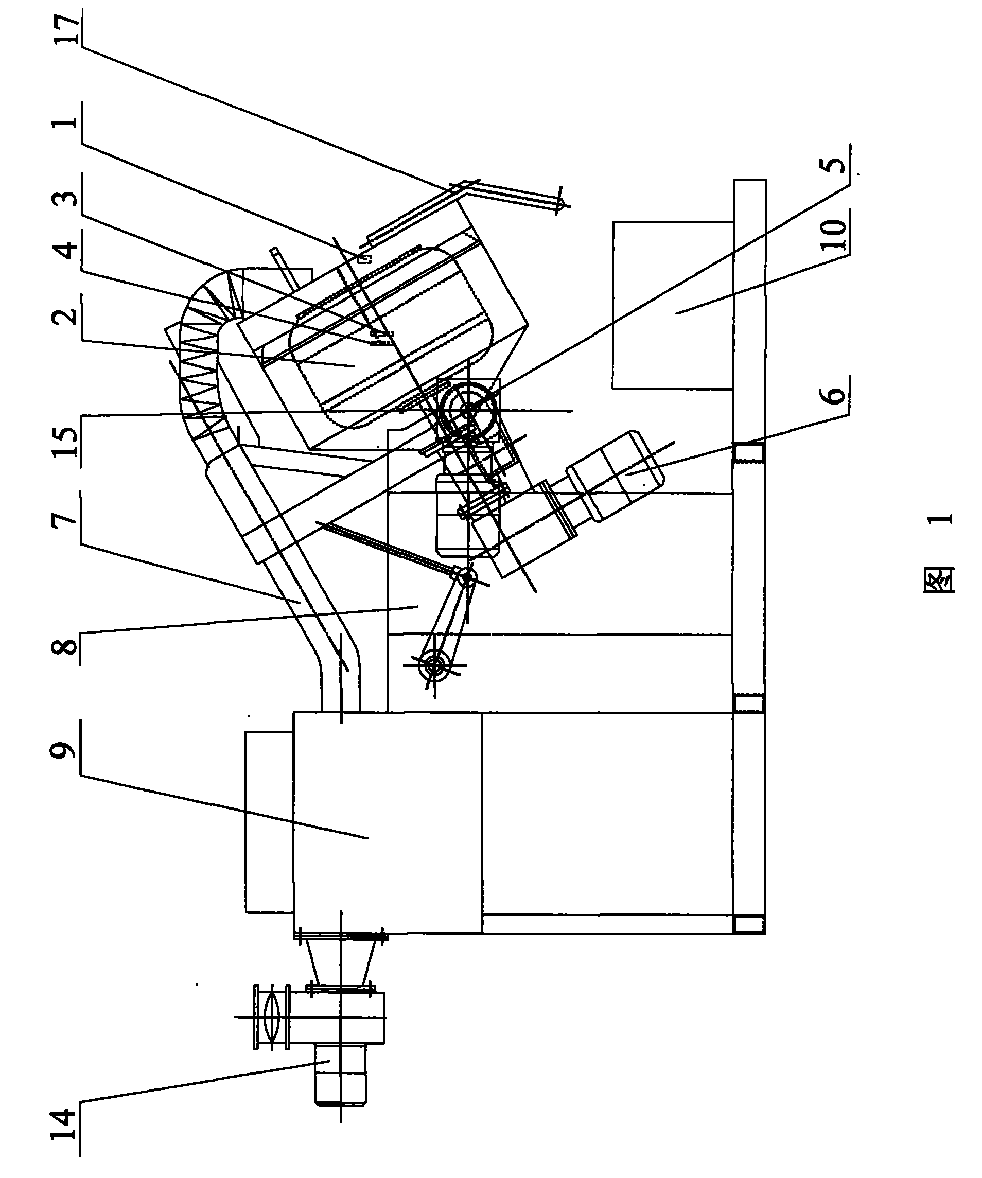 Automatically vibrating glue-spraying machine