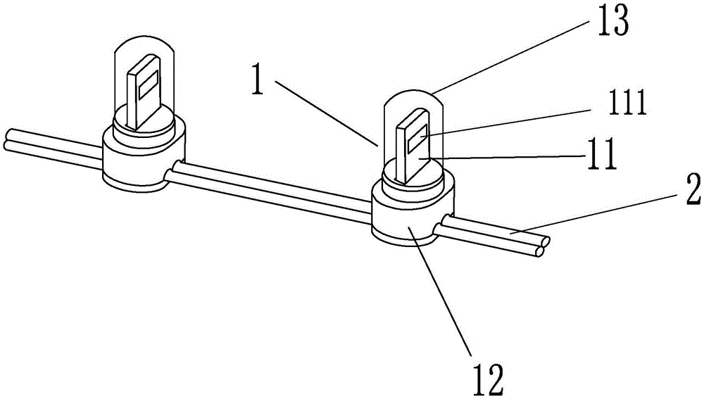 LED lamp based on carrier transmission control signals