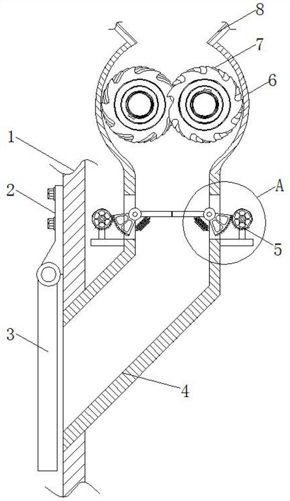 Incinerator feeding device with functions of preventing tempering and controlling feeding amount