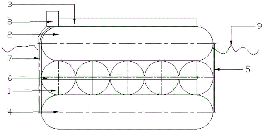 Water bag and air bag combined floating bridge