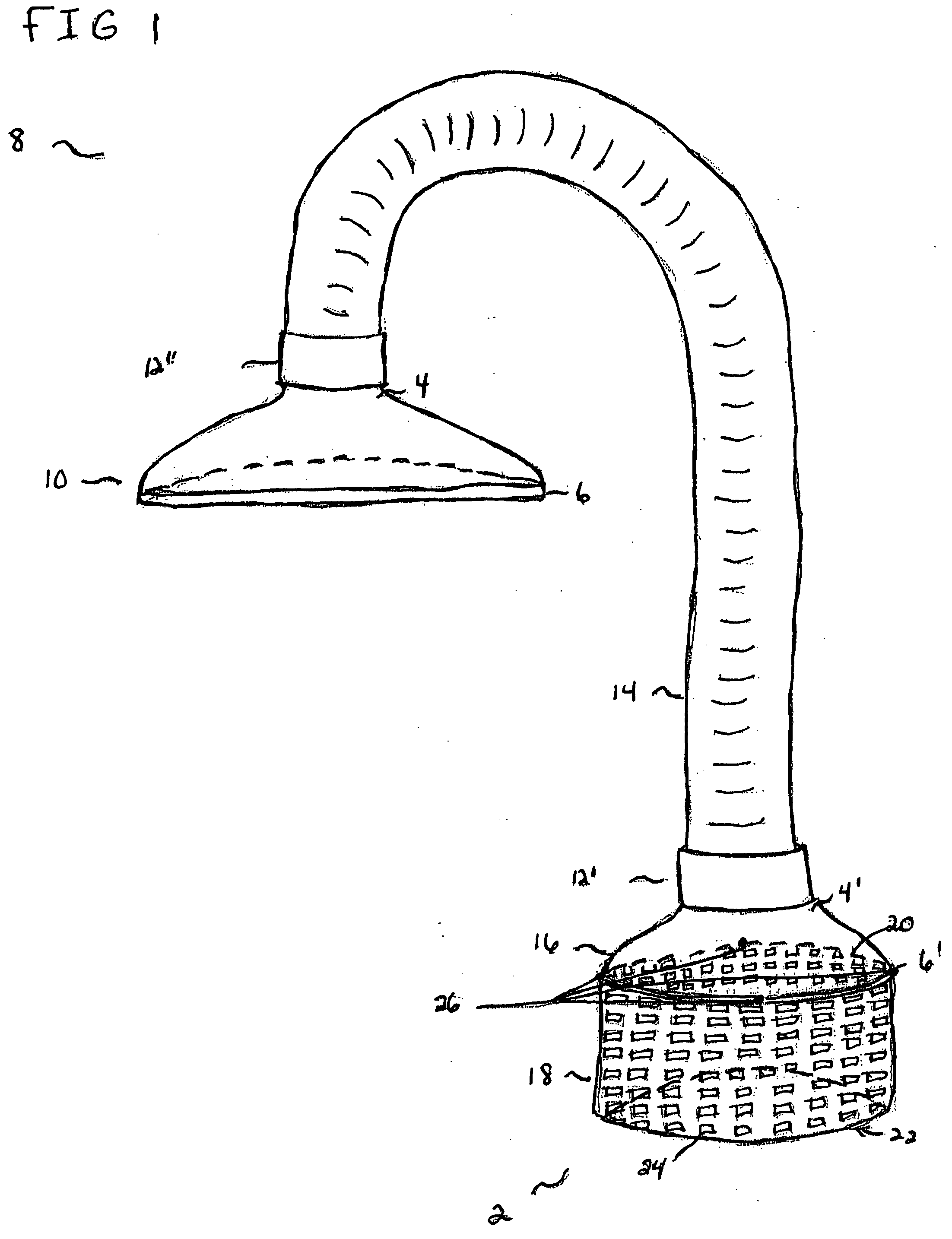 Apparatus and method for eliminating debris from a contained body of liquid