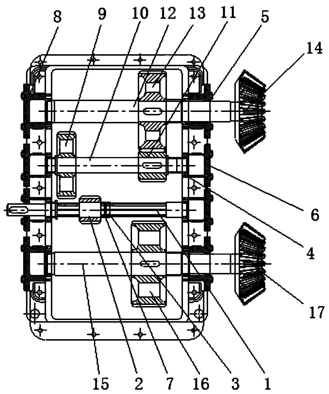 Power conversion and transmission system in aerobic fermentation reactor