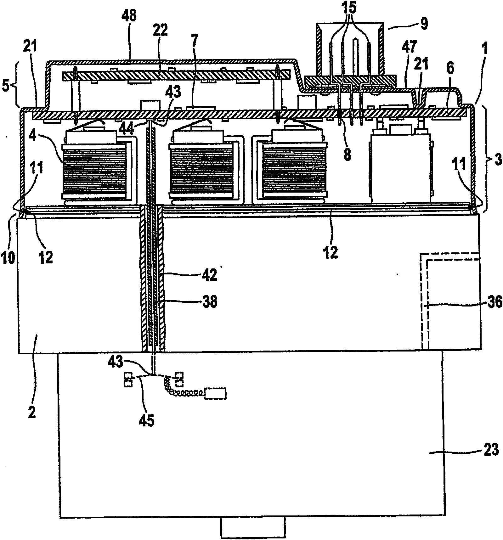 Electrohydraulic pressure control device for automotive brake systems