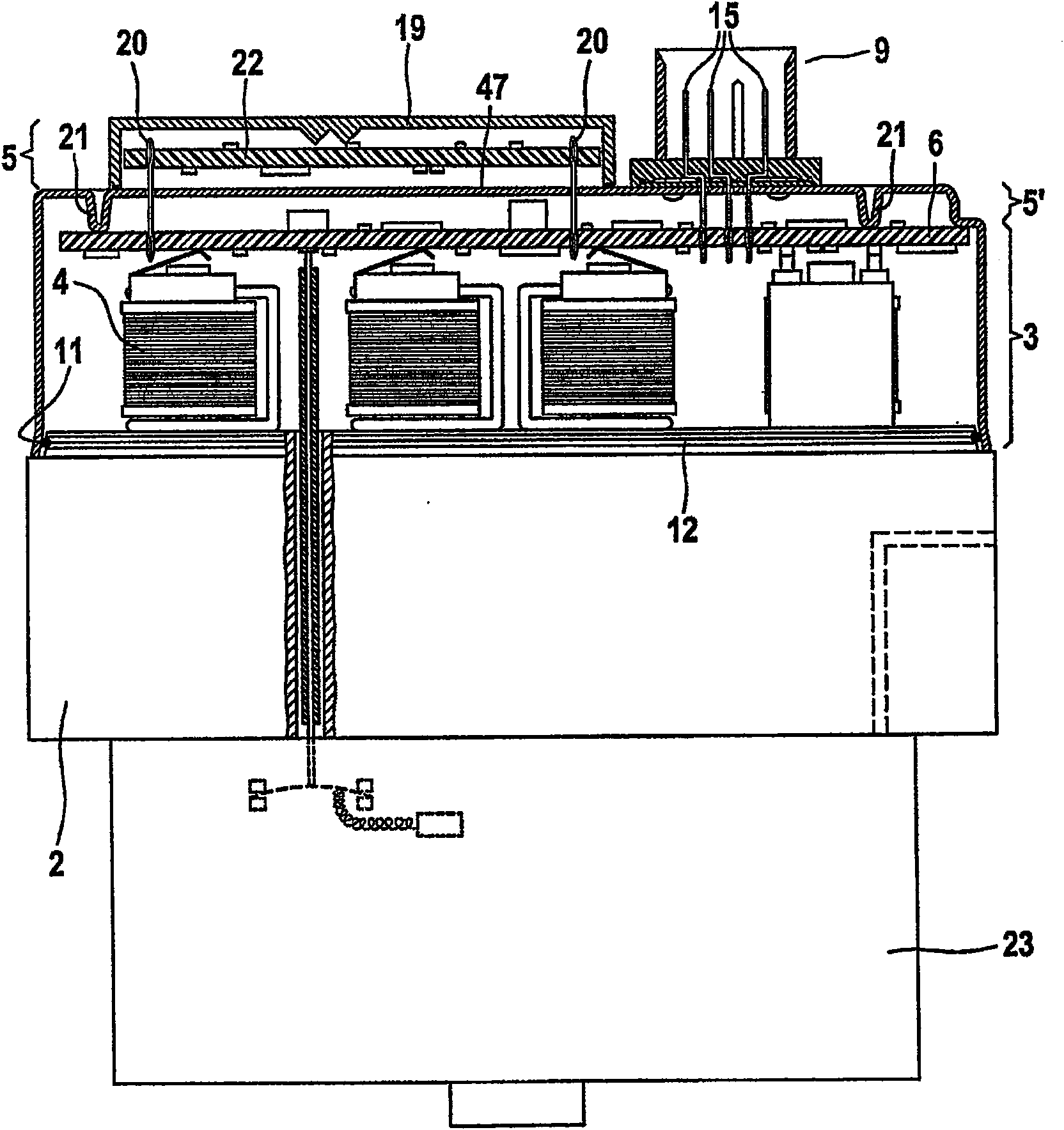 Electrohydraulic pressure control device for automotive brake systems