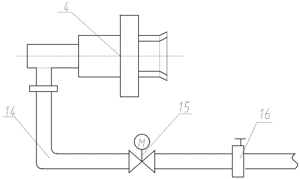 A boiler opposing combustion structure