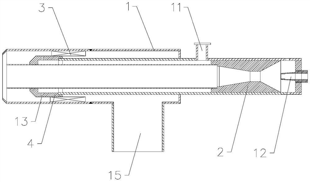 Gas burner and metal smelting furnace