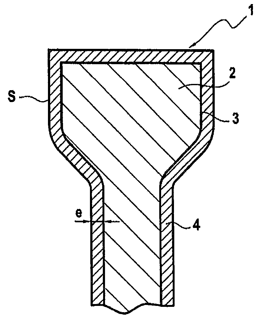 Part coated with a surface coating and associated methods