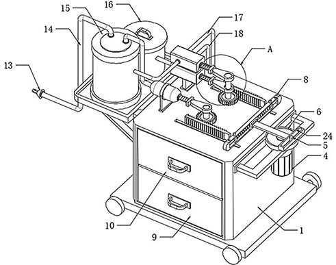 Sputum aspirator suitable for hospital nursing