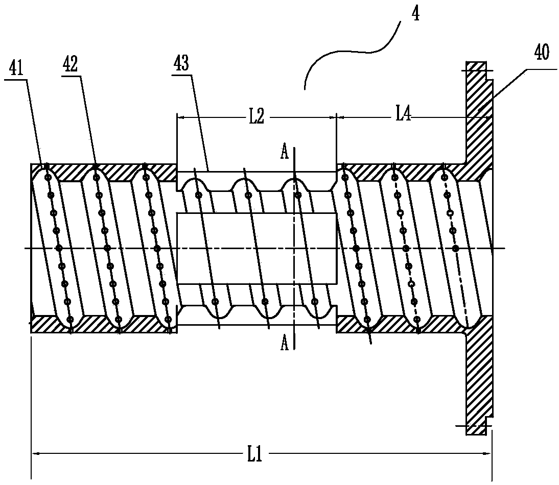 Polypropylene corrugated pipe sizing die and corrugated pipe forming machine head containing the sizing die