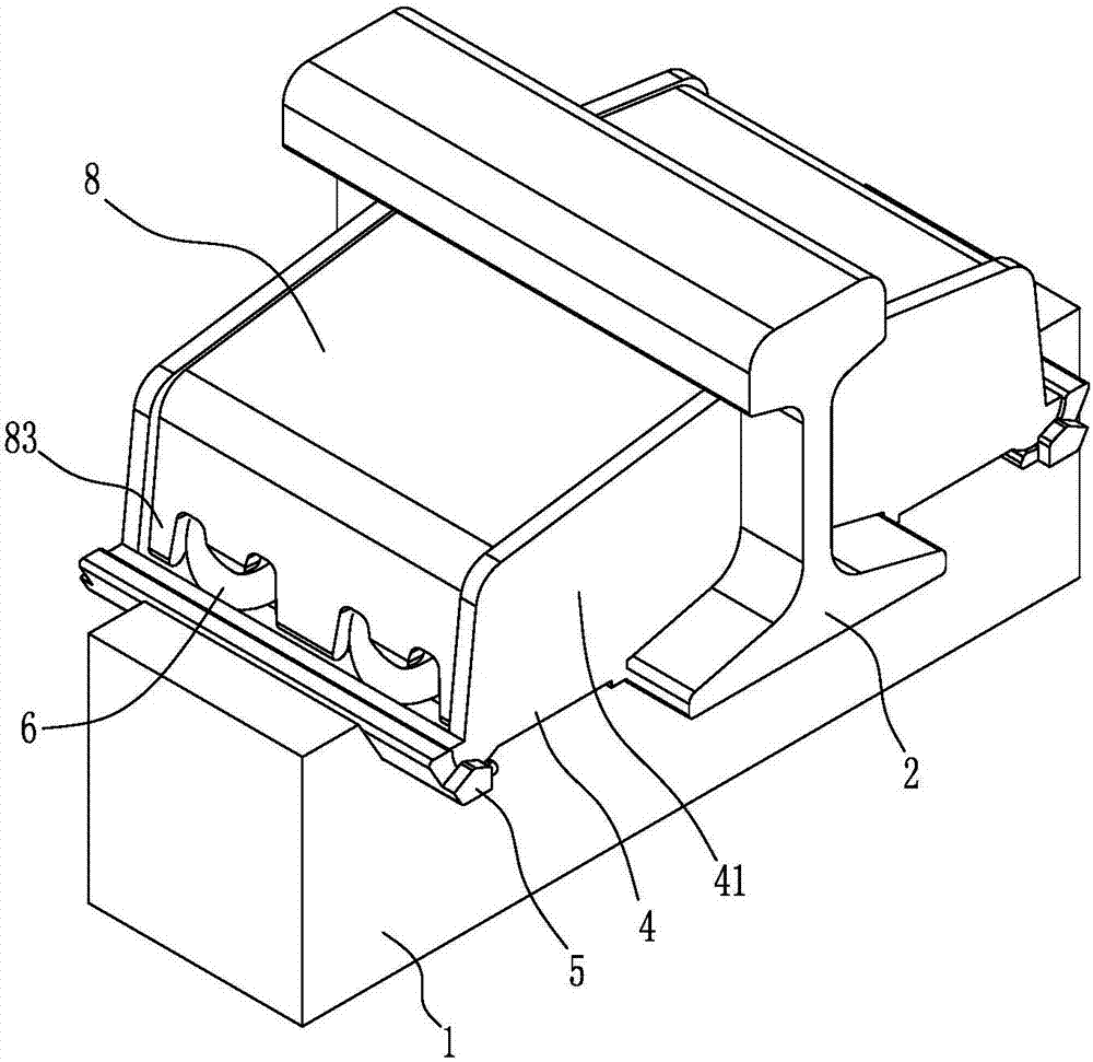 Self-protection track buckle