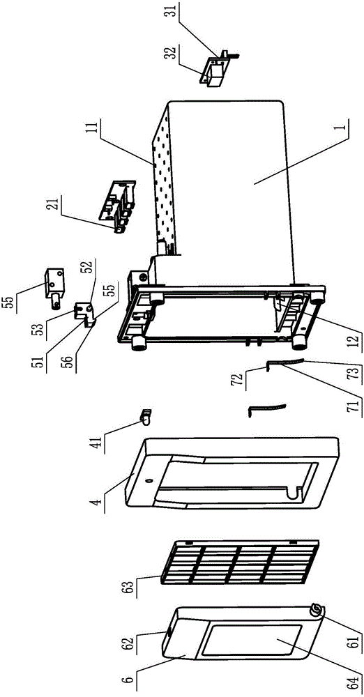 Cellphone charging device for charging square cabin