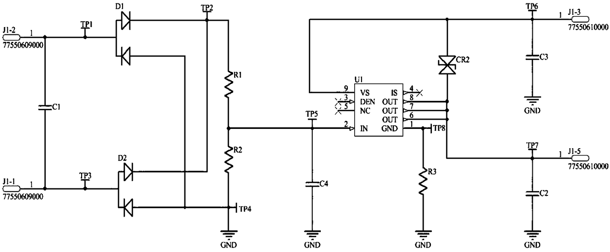 PCB type relay for controlling a headlight switching module of an automobile