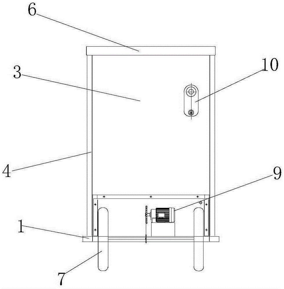 Sealed distributing and collecting trolley and maintaining method thereof