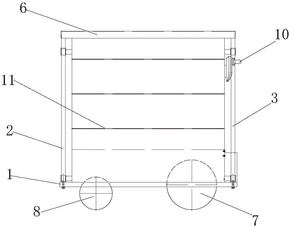 Sealed distributing and collecting trolley and maintaining method thereof