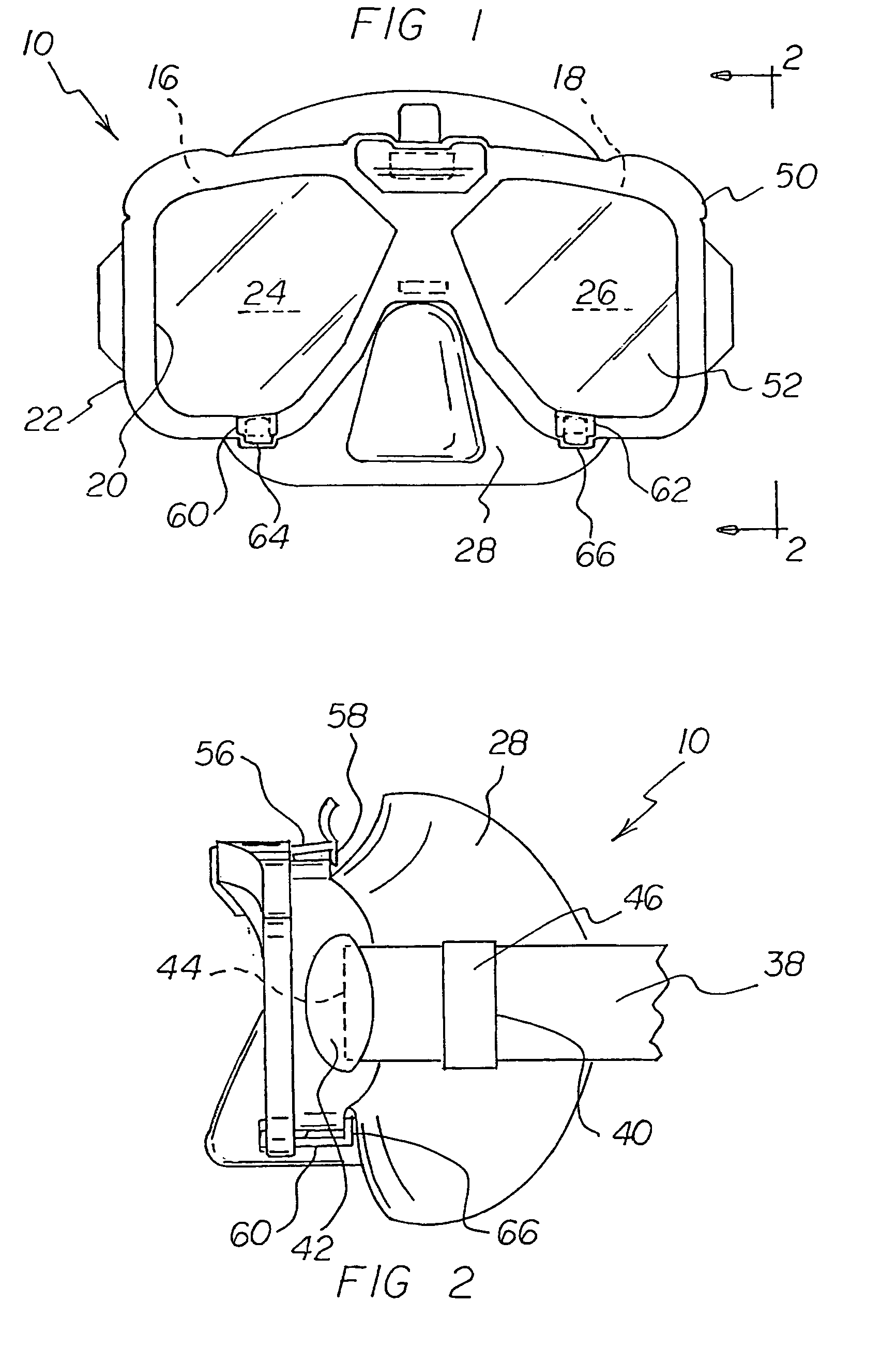 Dive mask system