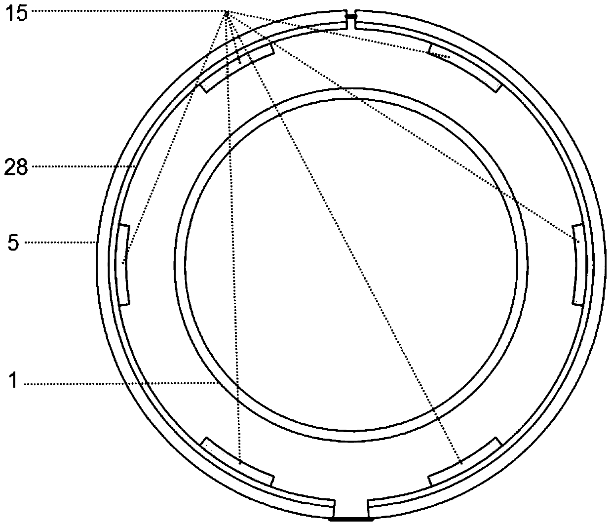 Cylindrical air-lift type high-efficient photobioreactor for microalgae culture and application thereof